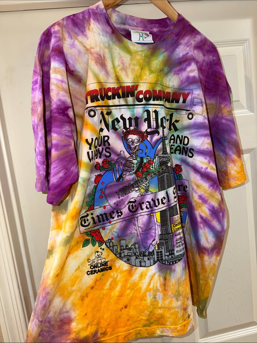Wild Dead & Company Empire State Building Tie-Dye one of one wow